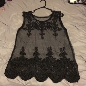 Sheer Sleeveless Top